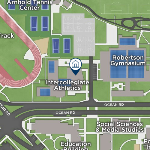 Intercollegiate Athletics map image