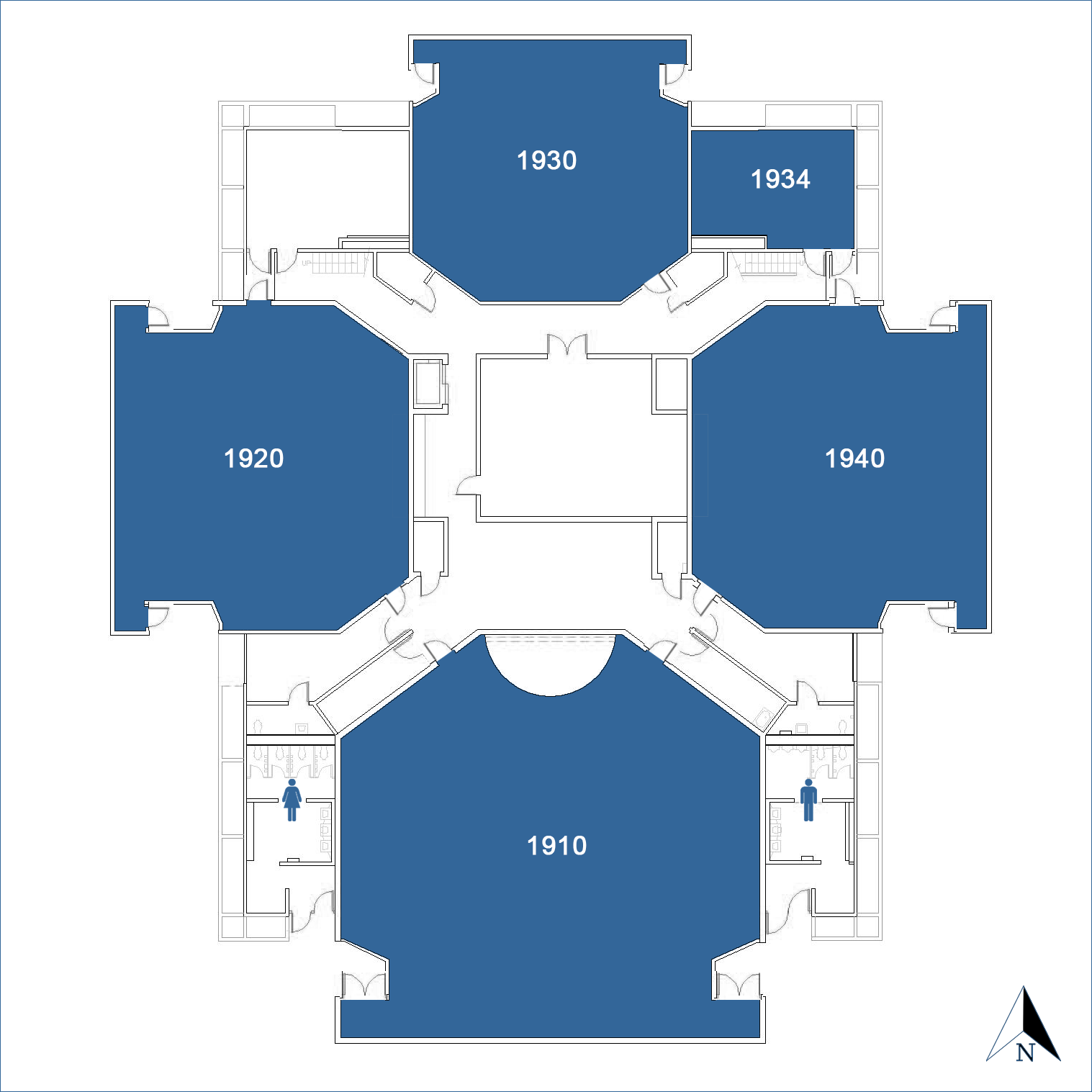 Buchanan Hall - Floor 1 map image