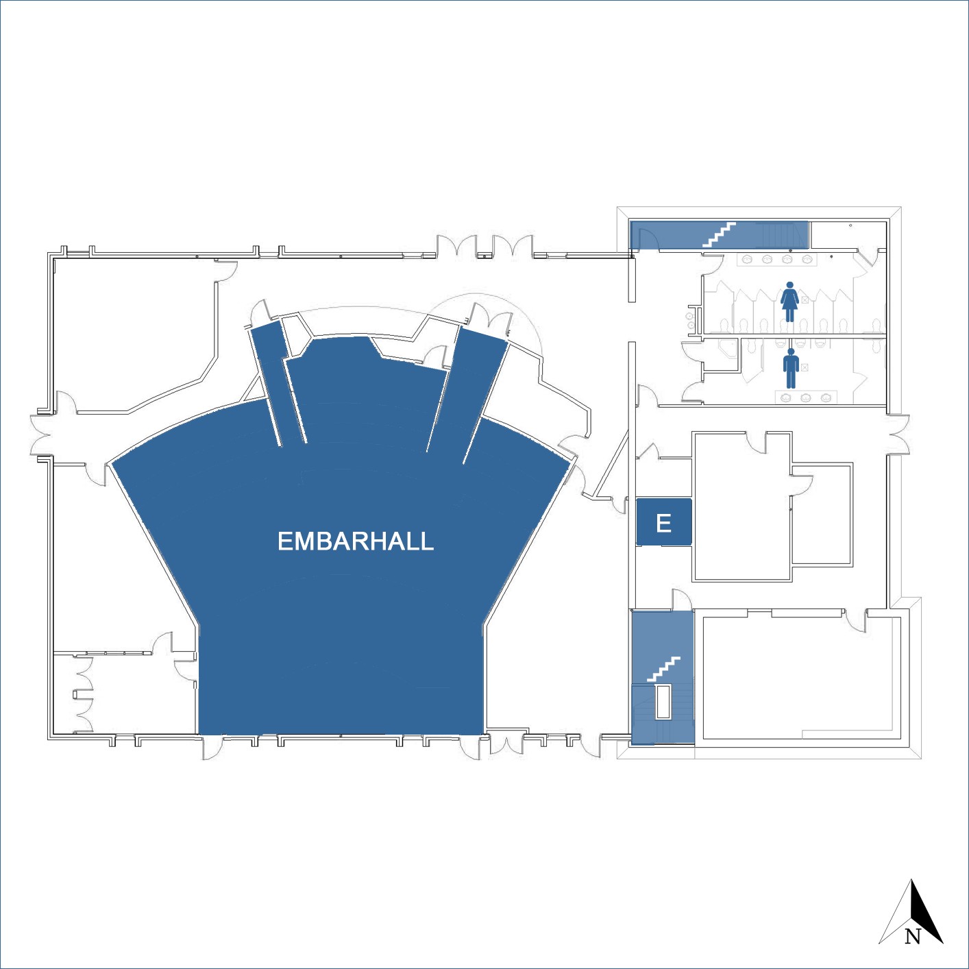 Embarcadero Hall - Floor 1 map image