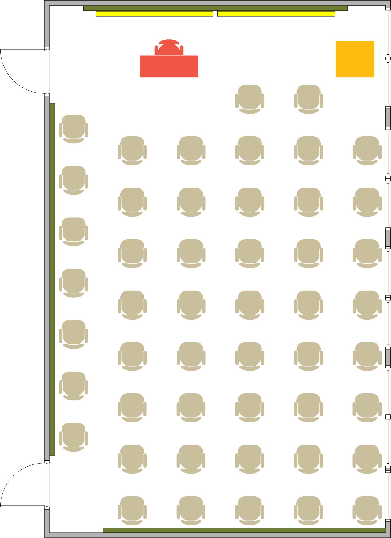Girvetz Hall - 2128 Seating Chart