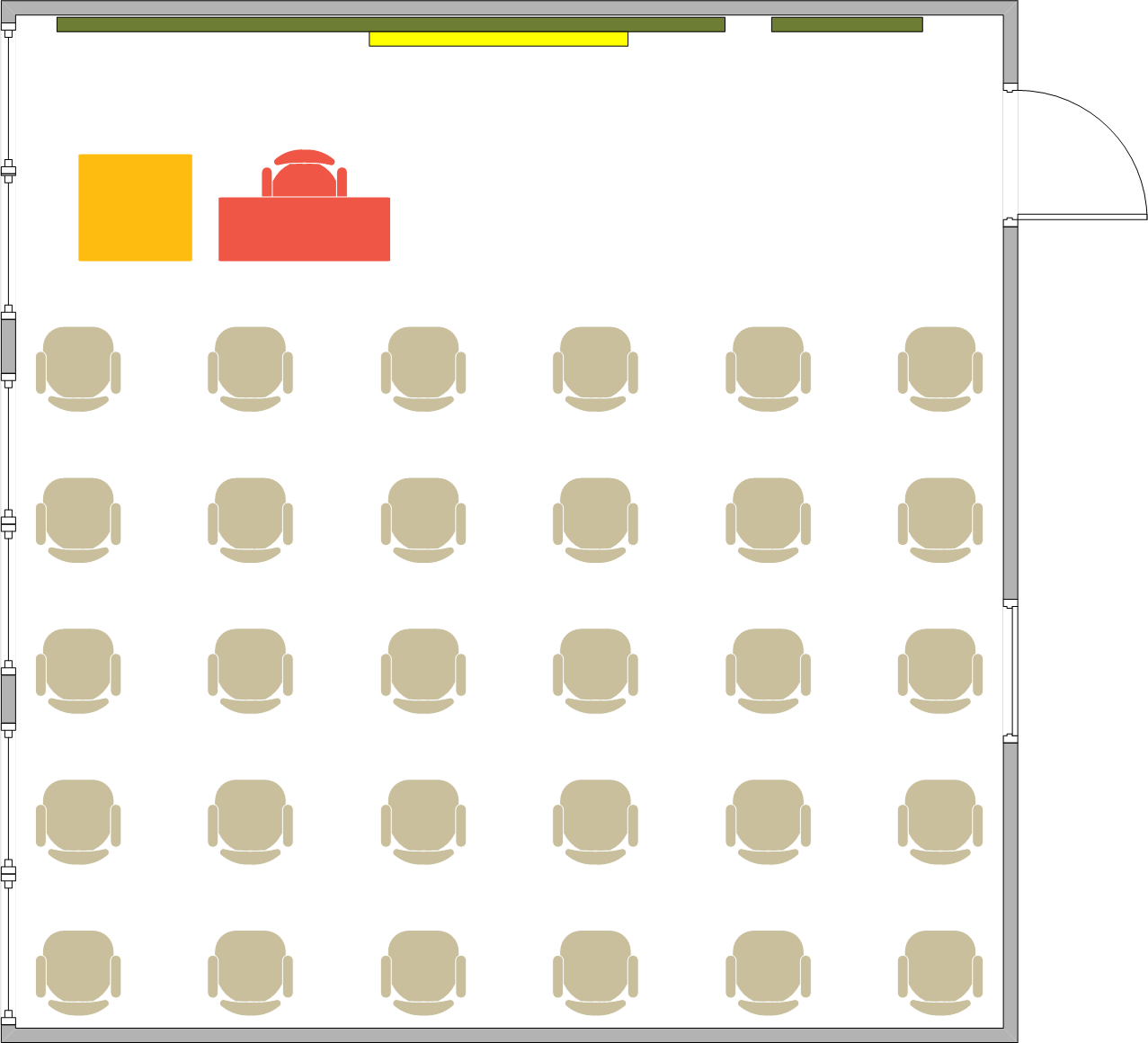 Girvetz Hall - 2129 Seating Chart