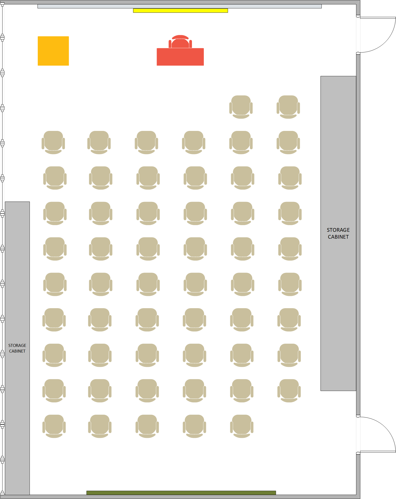 Phelps Hall - 2524 Seating Chart