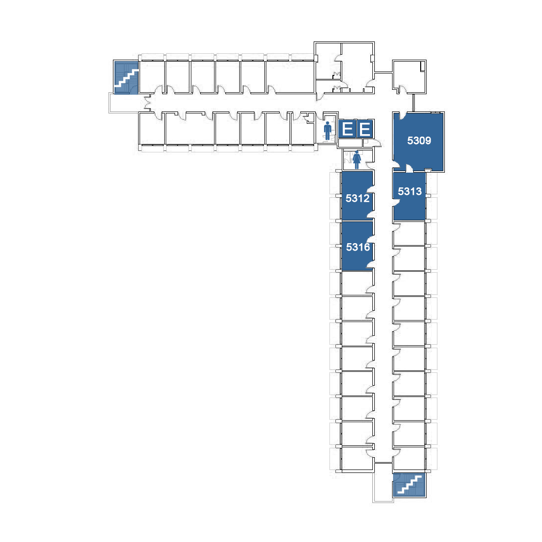 Phelps Hall - Floor 5 map image