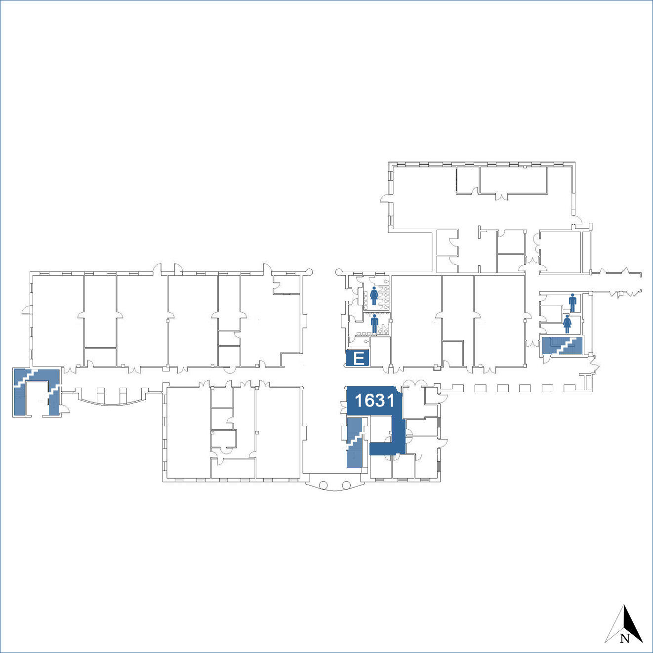 Physical Sciences North - Floor 1 map image