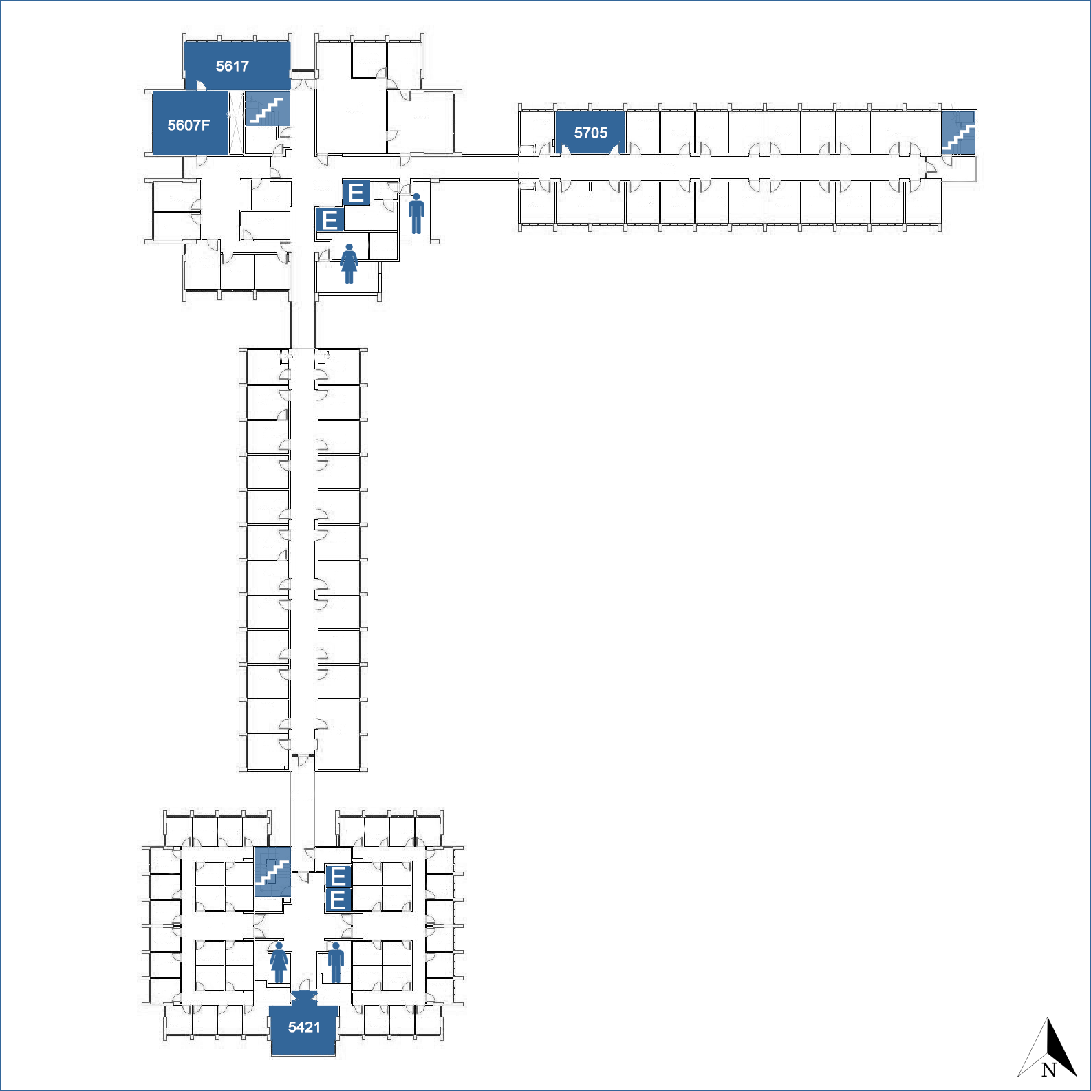 South Hall - Floor 5 map image