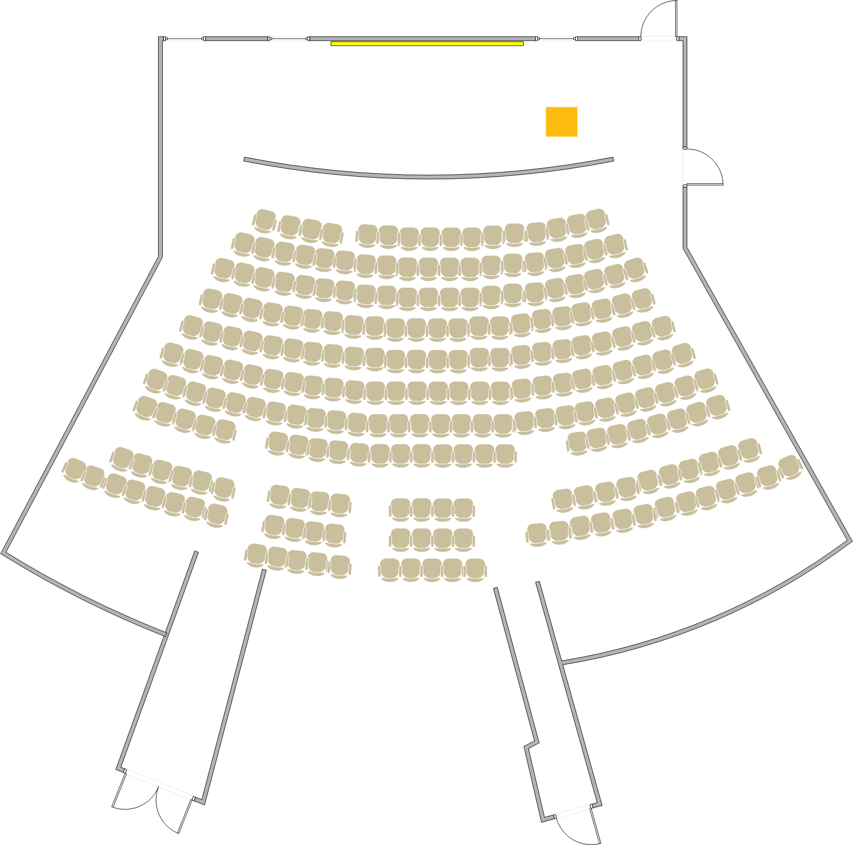 Embarcadero Hall - 1100 Seating Chart