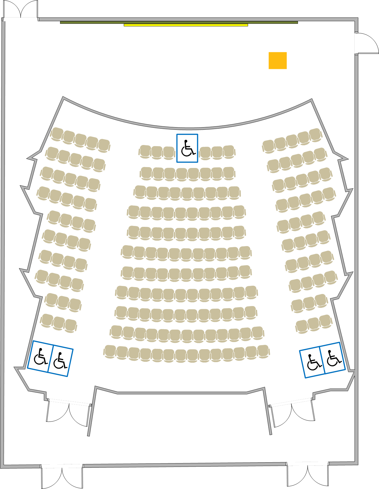 Girvetz Hall - 1004 Seating Chart