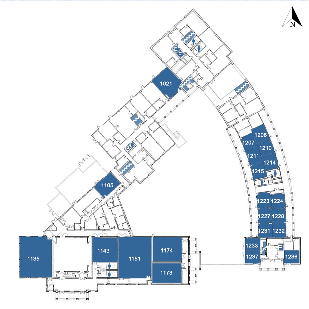 Humanities And Social Sciences Building - Floor 1 map image