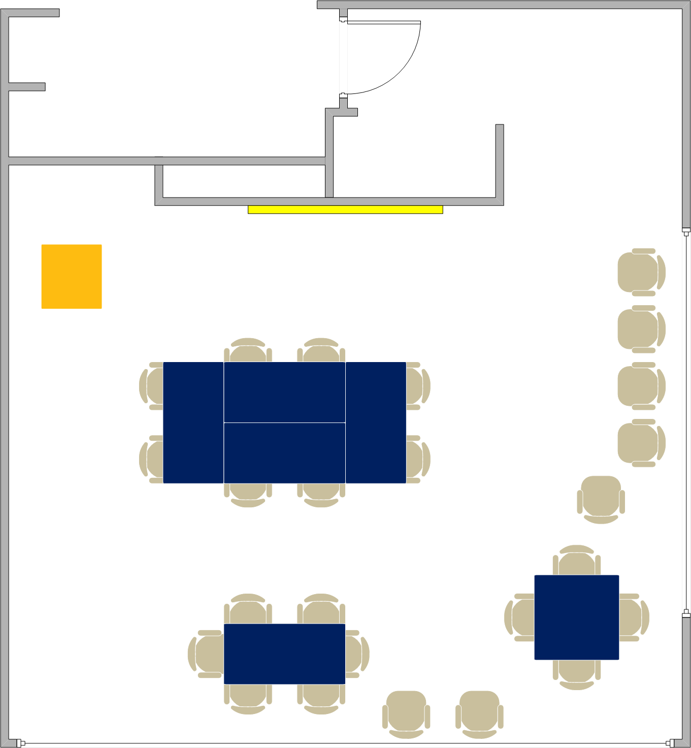 South Hall - 1415 Seating Chart