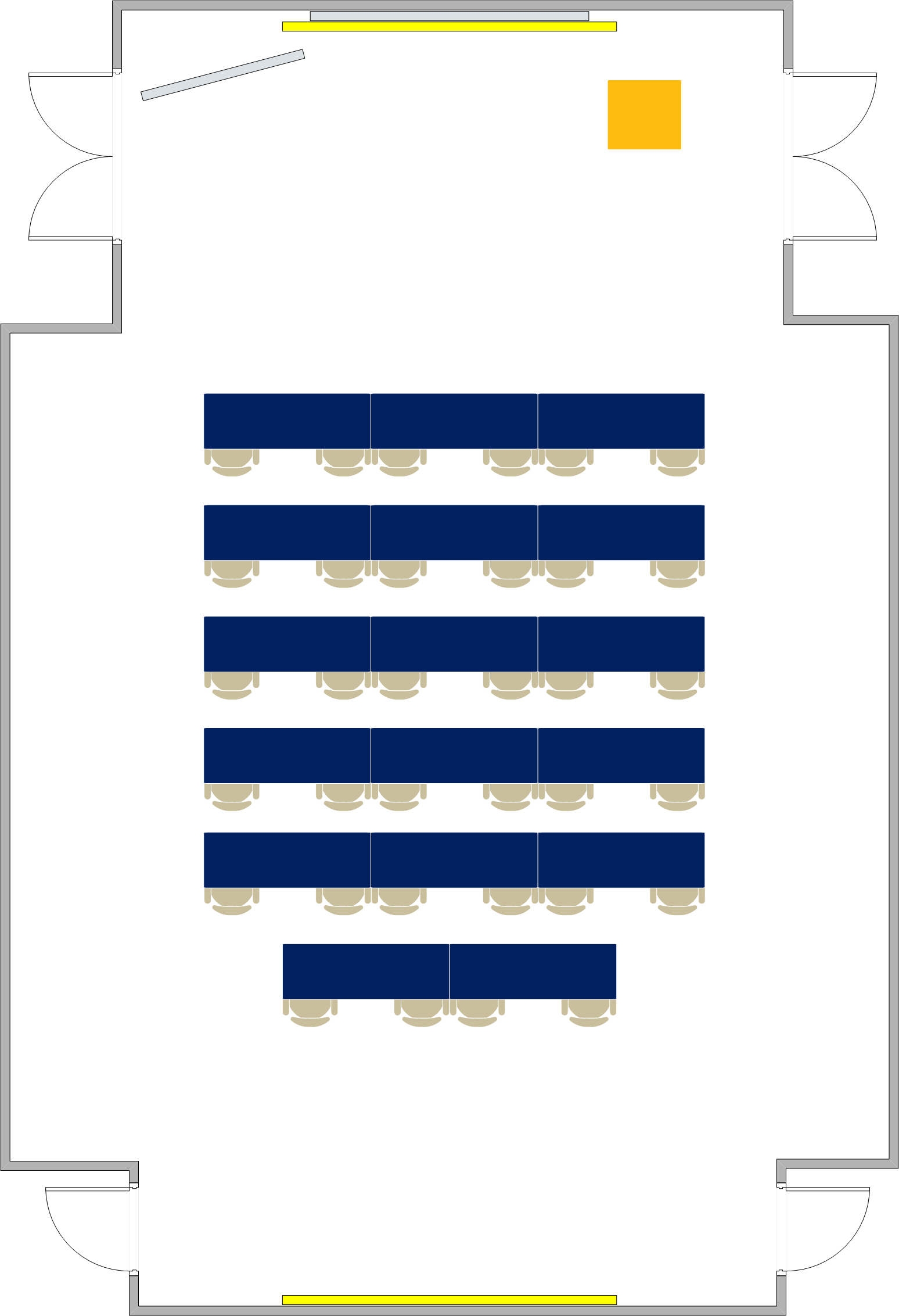 Bren Hall - 4016 Seating Chart