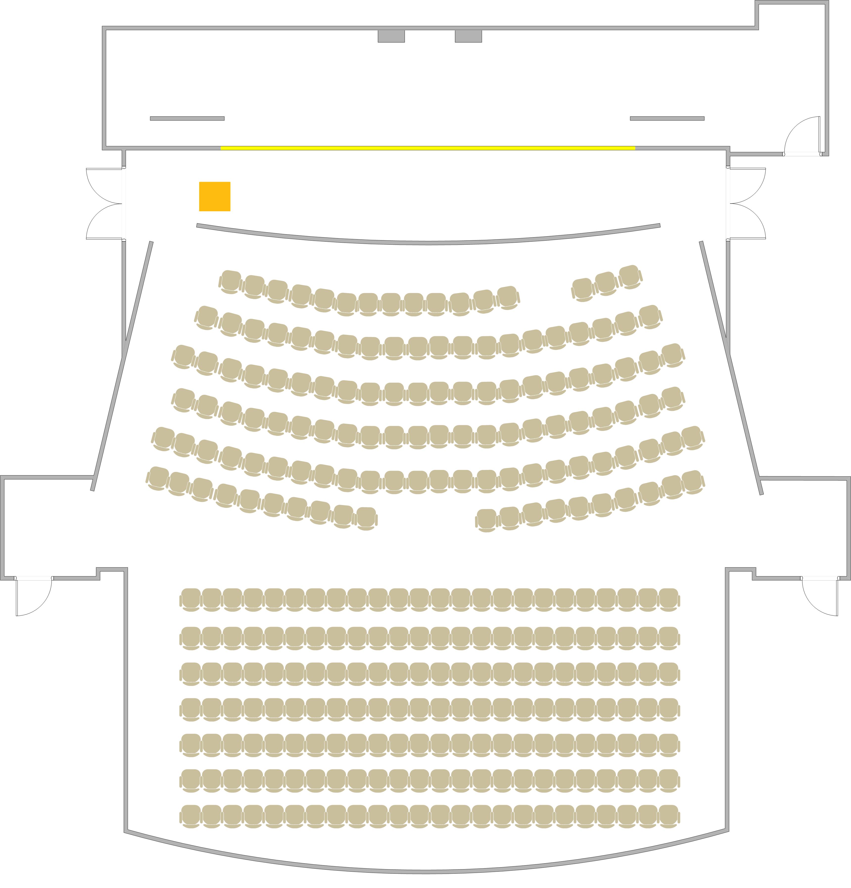 Pollock Theater - 1010 Seating Chart