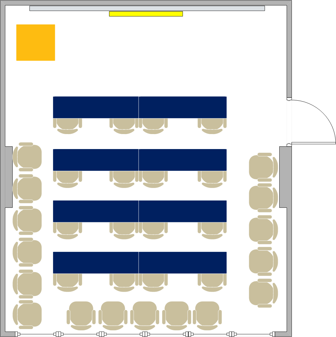 South Hall - 5607F Seating Chart