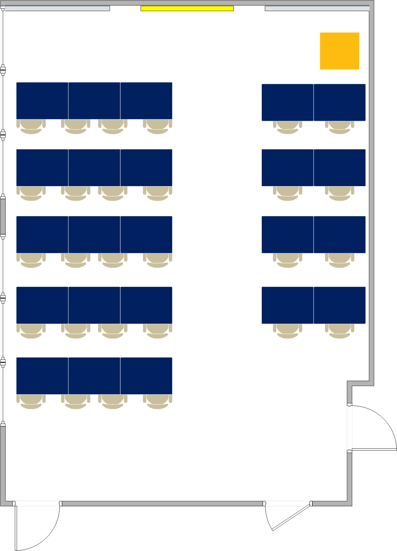 Webb Hall - 1015 Seating Chart