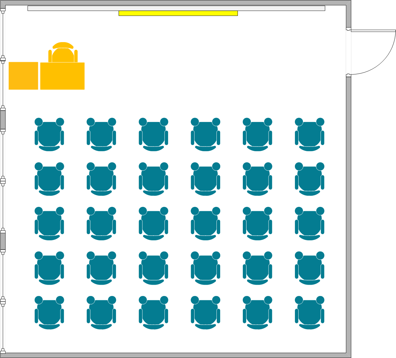 Girvetz Hall - 2123 Seating Chart