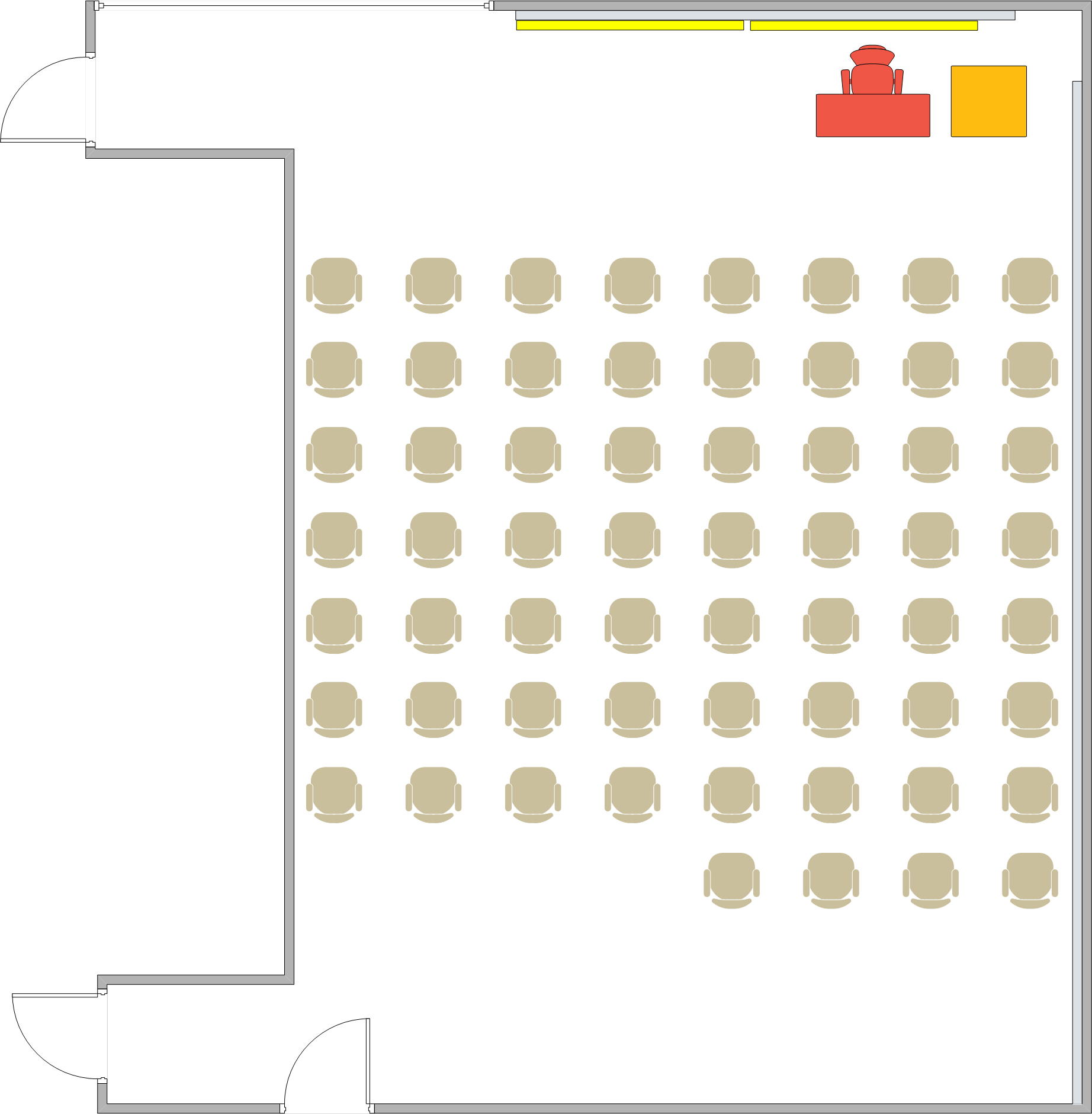 Theater & Dance West - 2600 Seating Chart