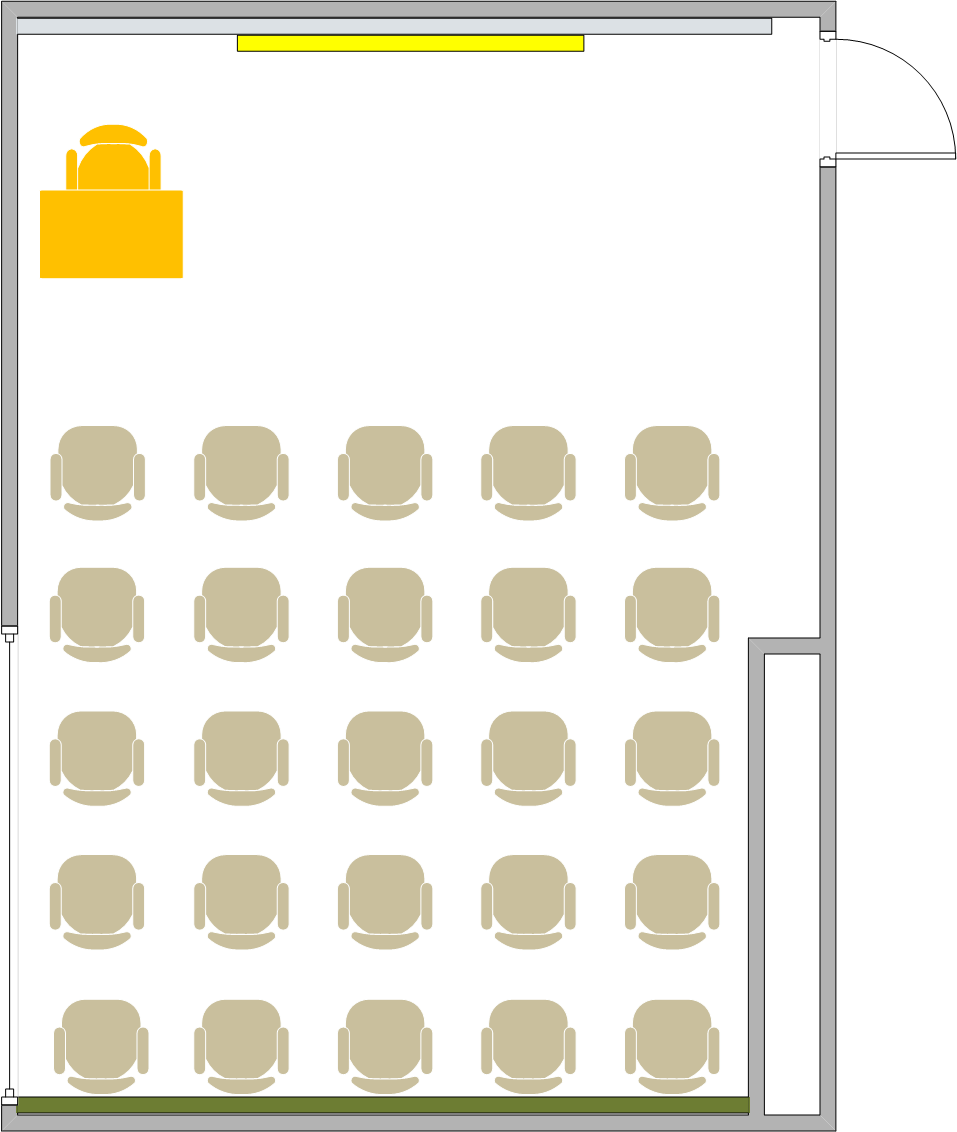 Buchanan Hall - 1934 Seating Chart