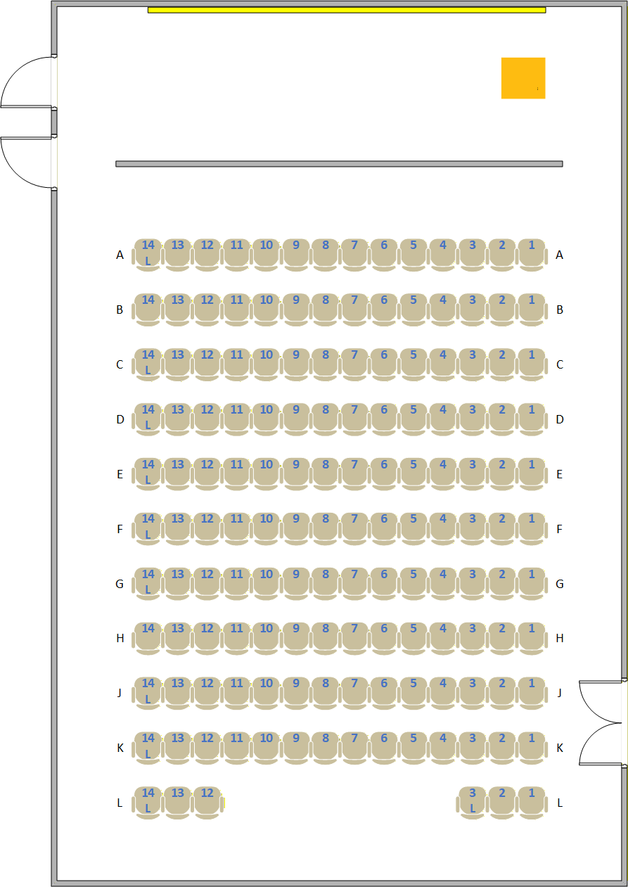 Isla Vista Theater - THEA2 Seating Chart