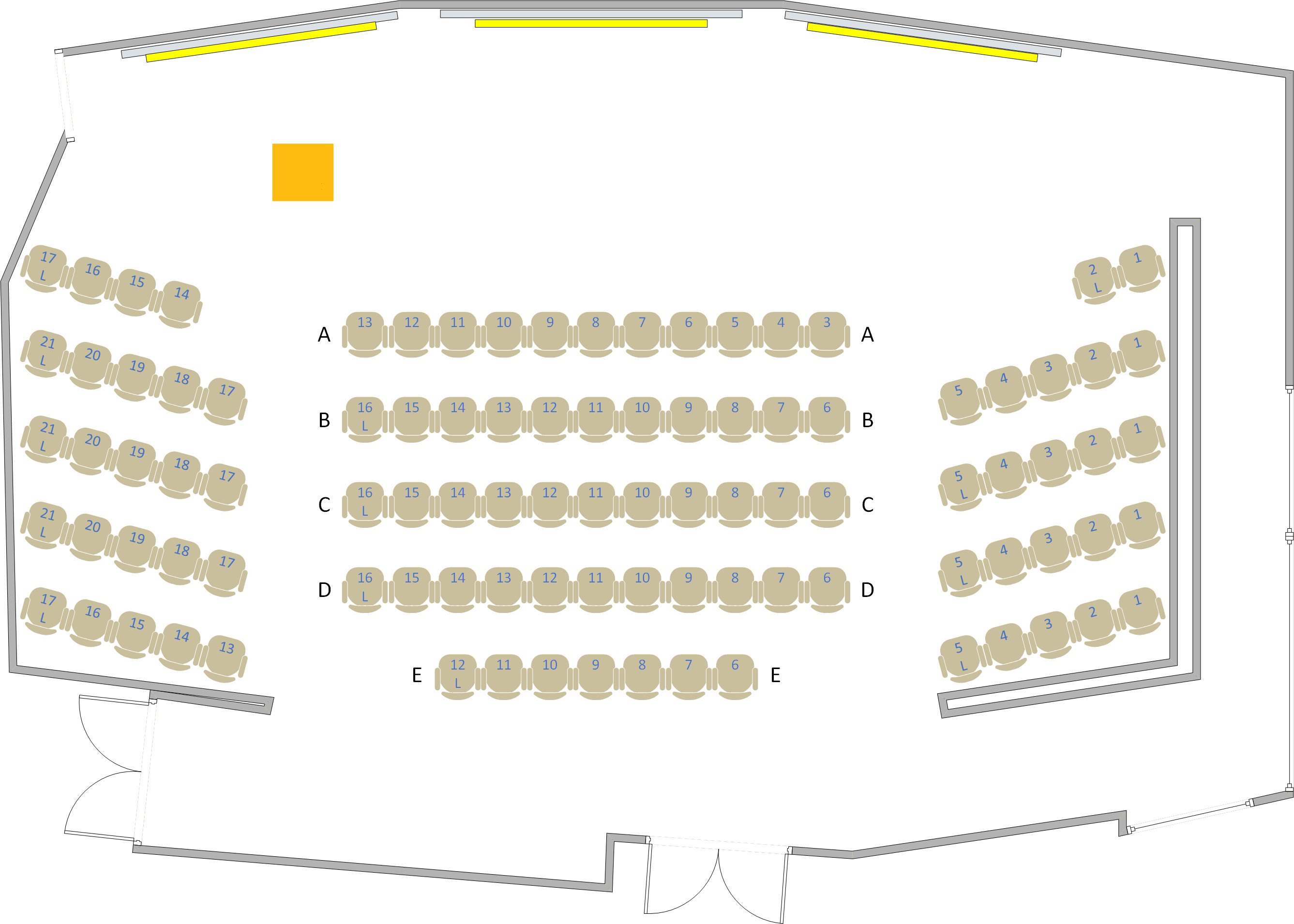 BioEngineering - 1001 Seating Chart