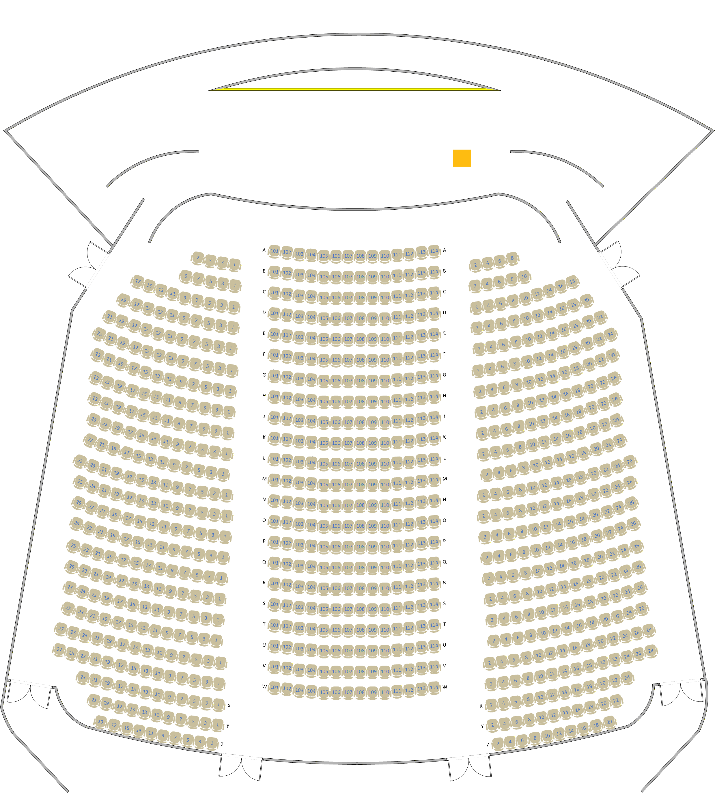 Campbell - HALL Seating Chart