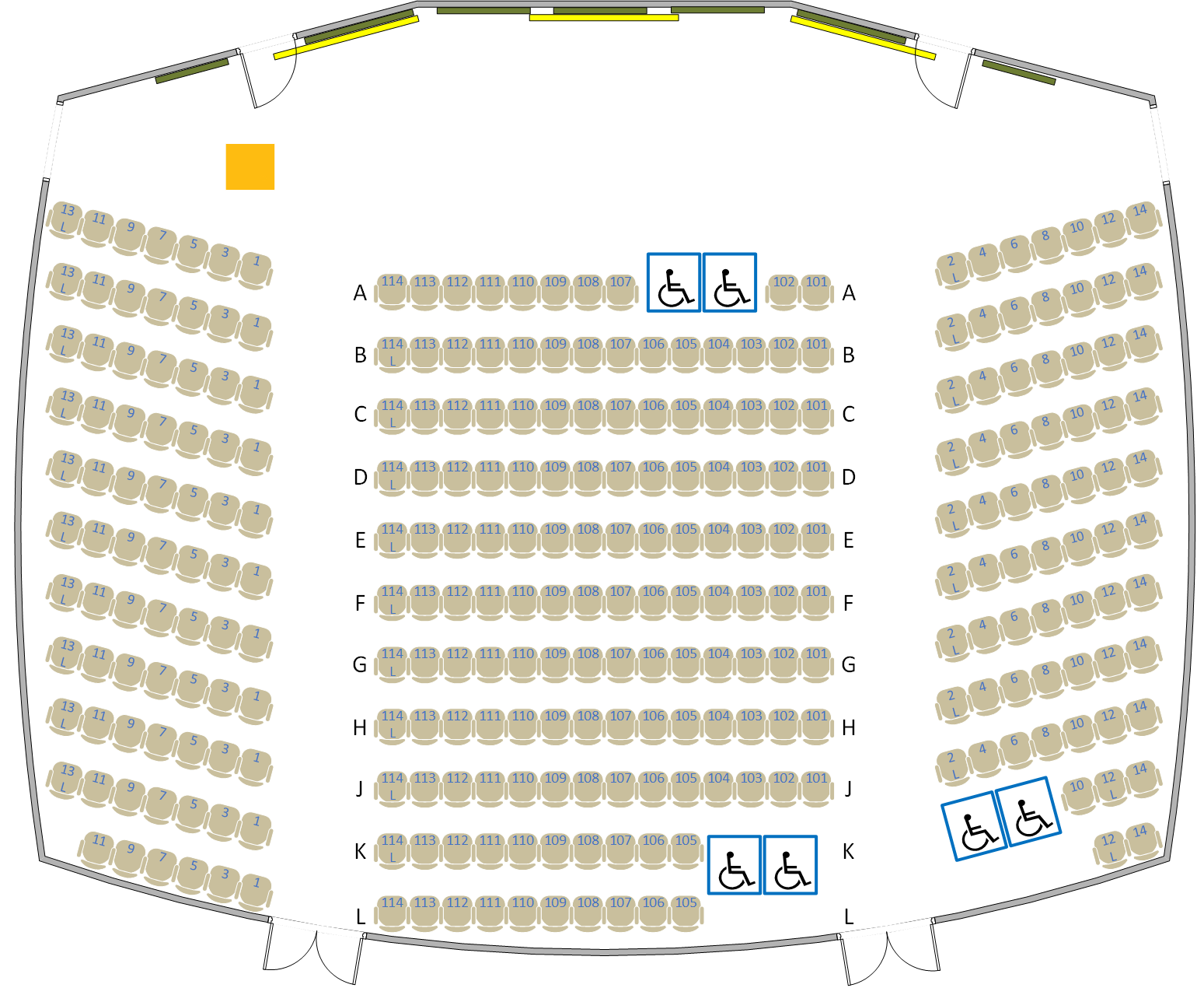 Broida Hall - 1610 Seating Chart