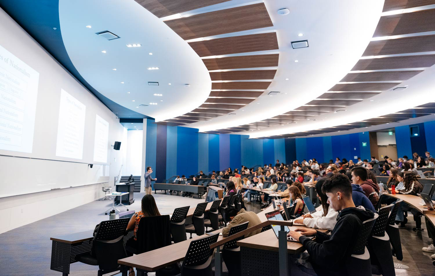 photo of a large group of students seated in a classroom