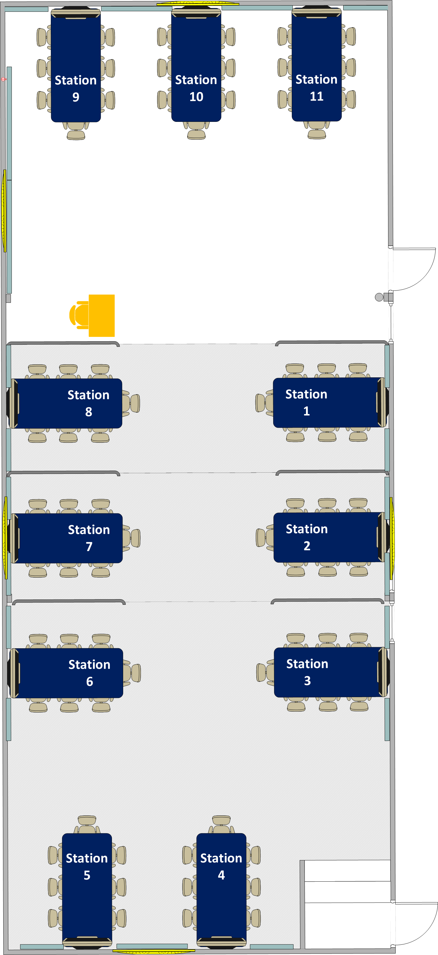 Phelps Hall - 1260 Seating Chart