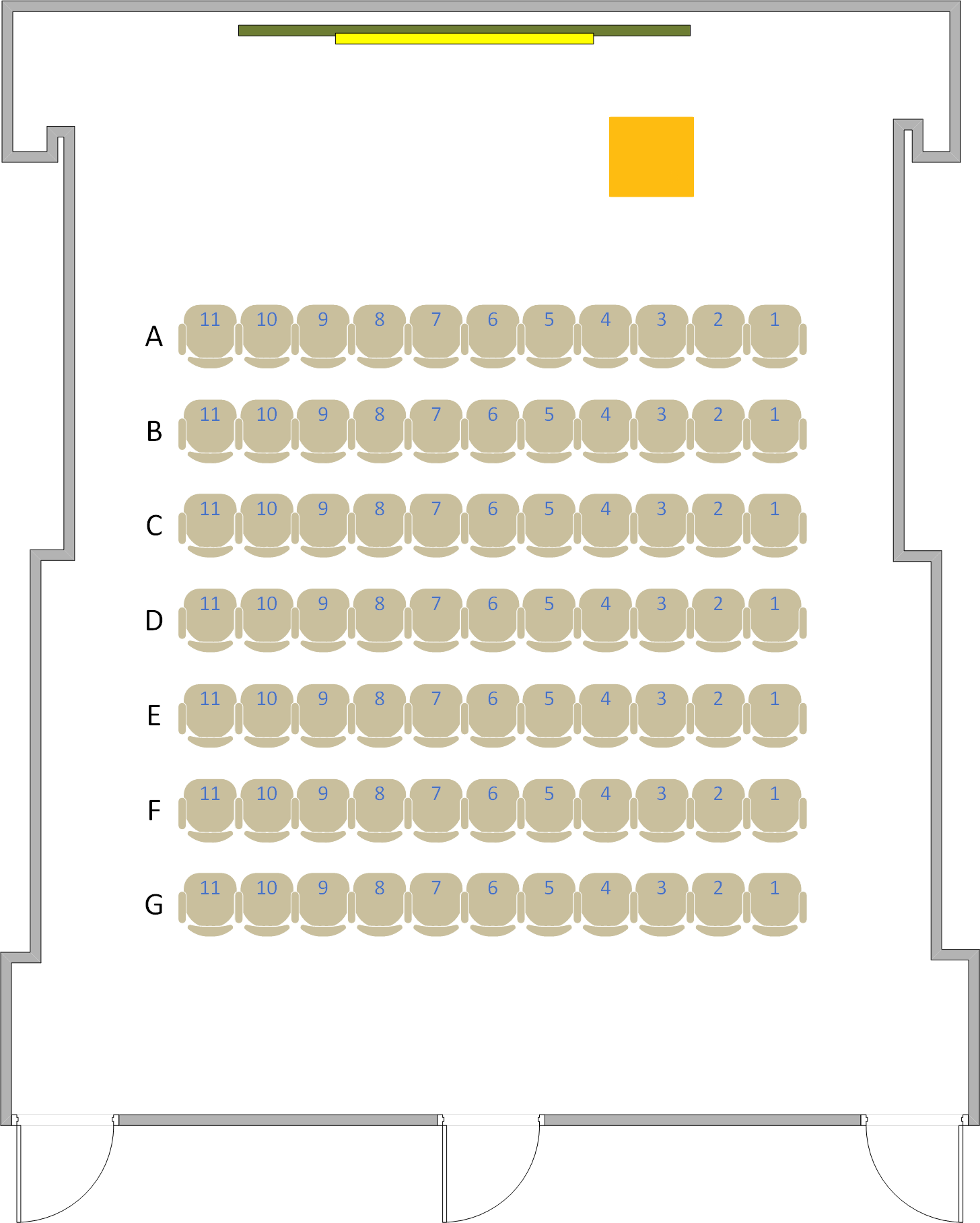 Psychology - 1902 Seating Chart