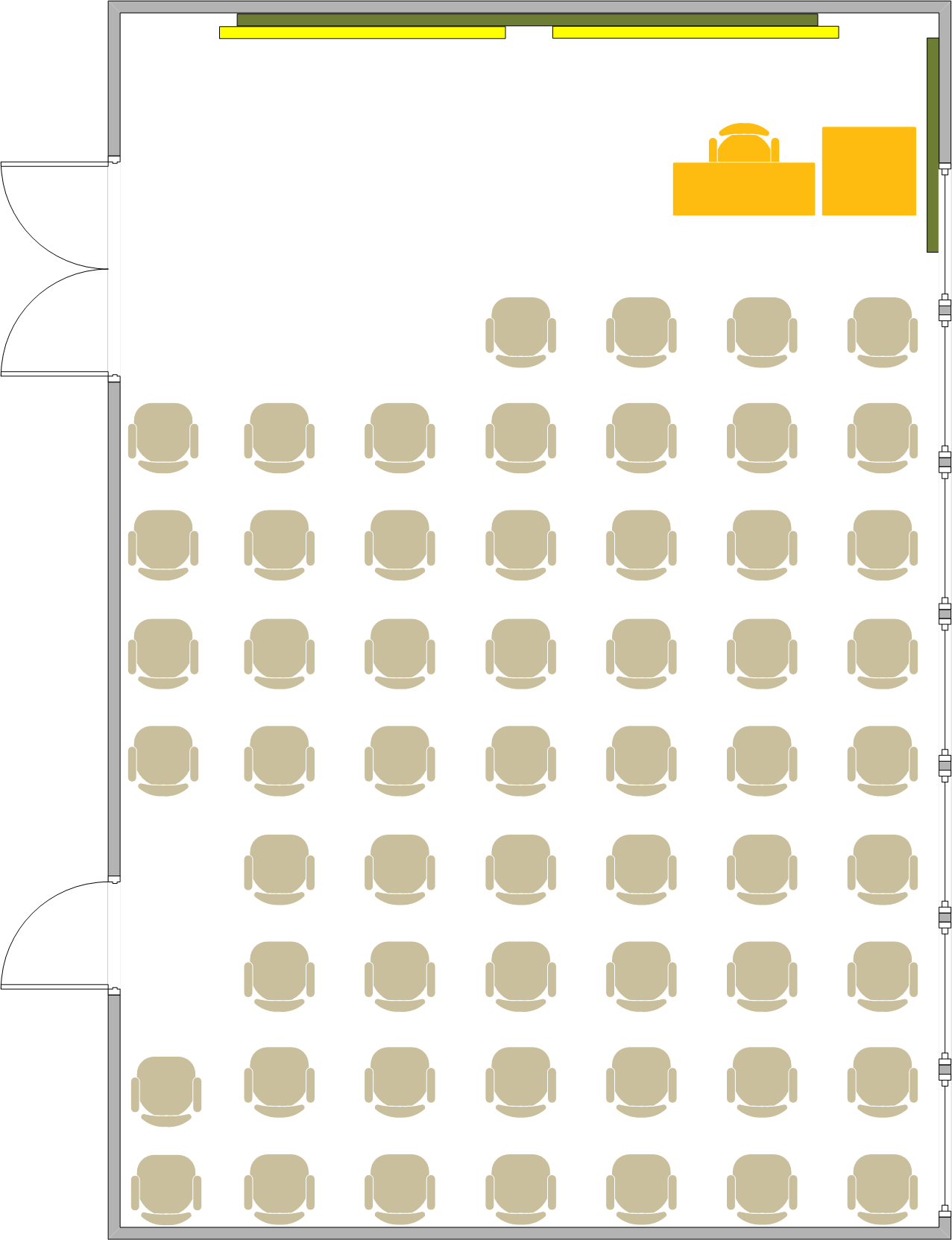 North Hall - 1105 Seating Chart